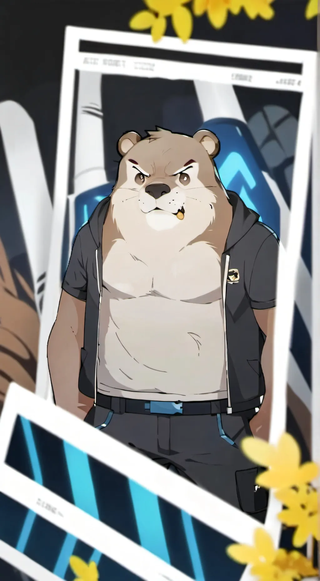 ai character: Bober Kurva background