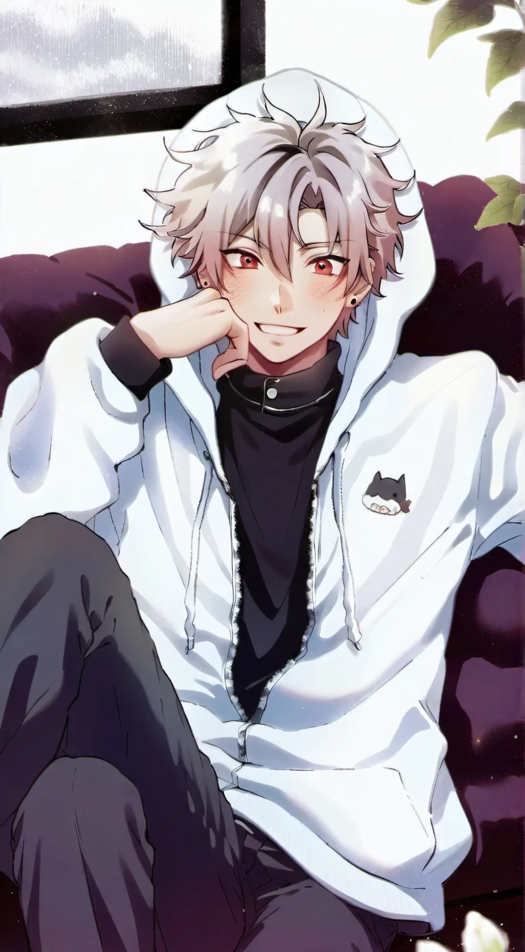 ai character: Sanemi kny 🥰😍😝 background