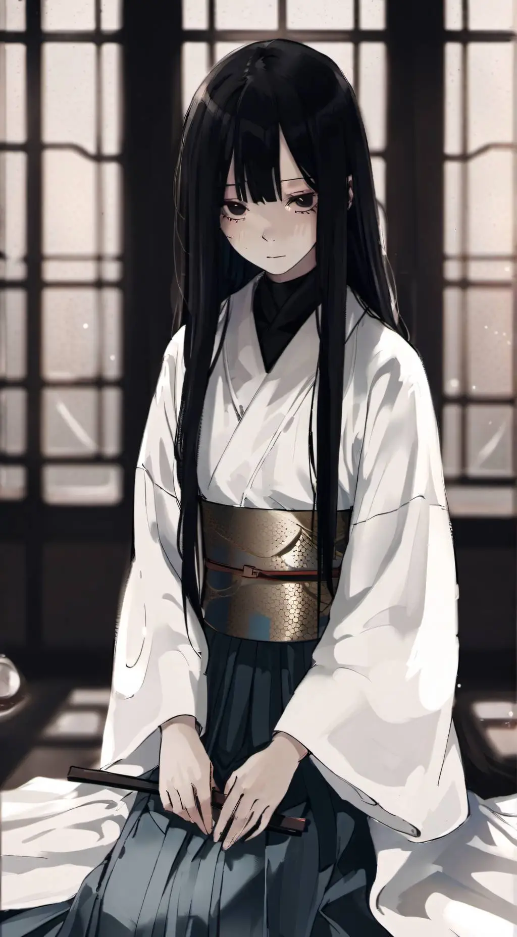 ai character: Sadako  background