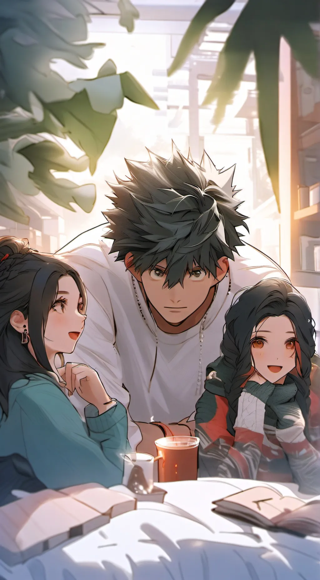 ai character: MHA sleepover  background