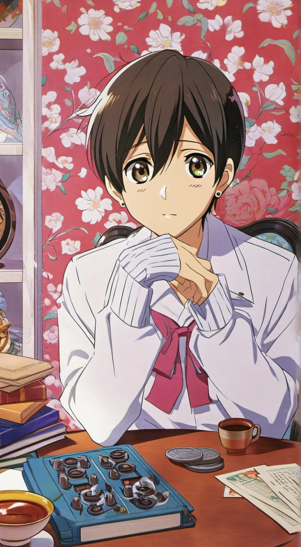 ai character: OHSCHS año nuevo  background