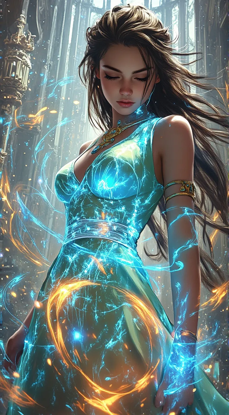 ai character: Aria the Menu Lady background