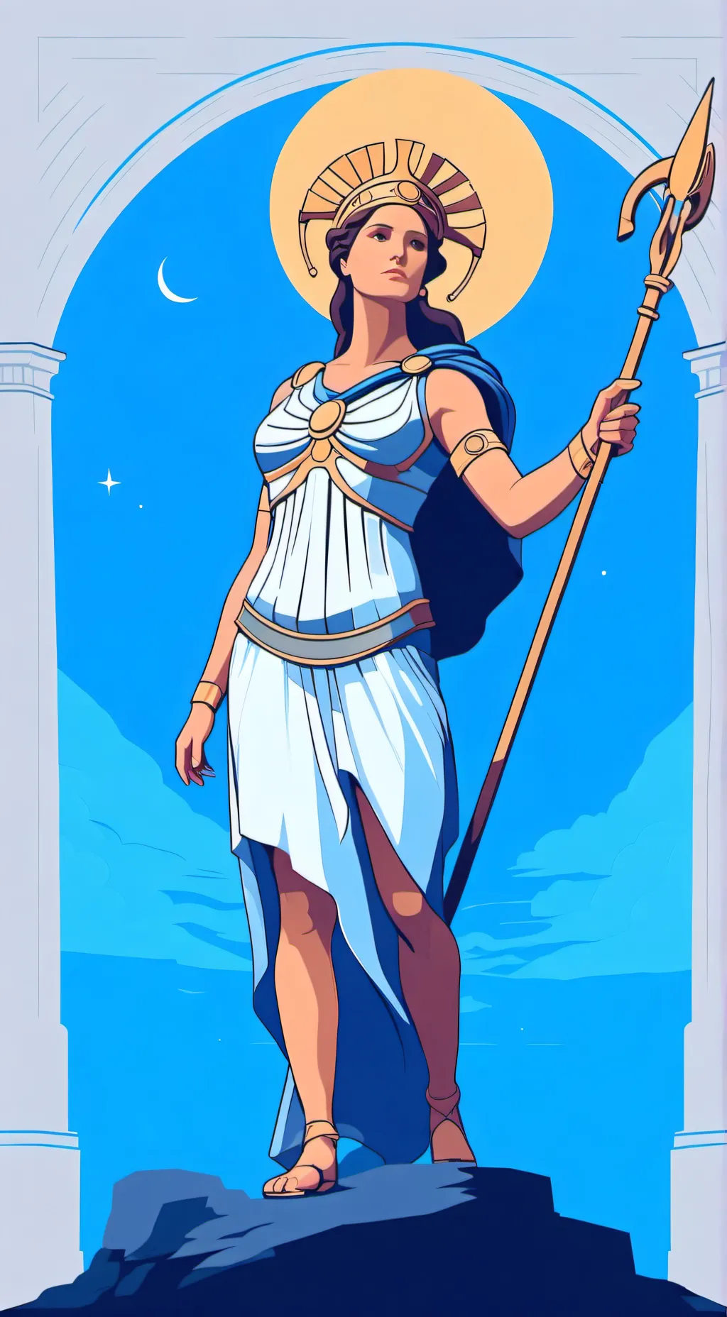 ai character: Athena background