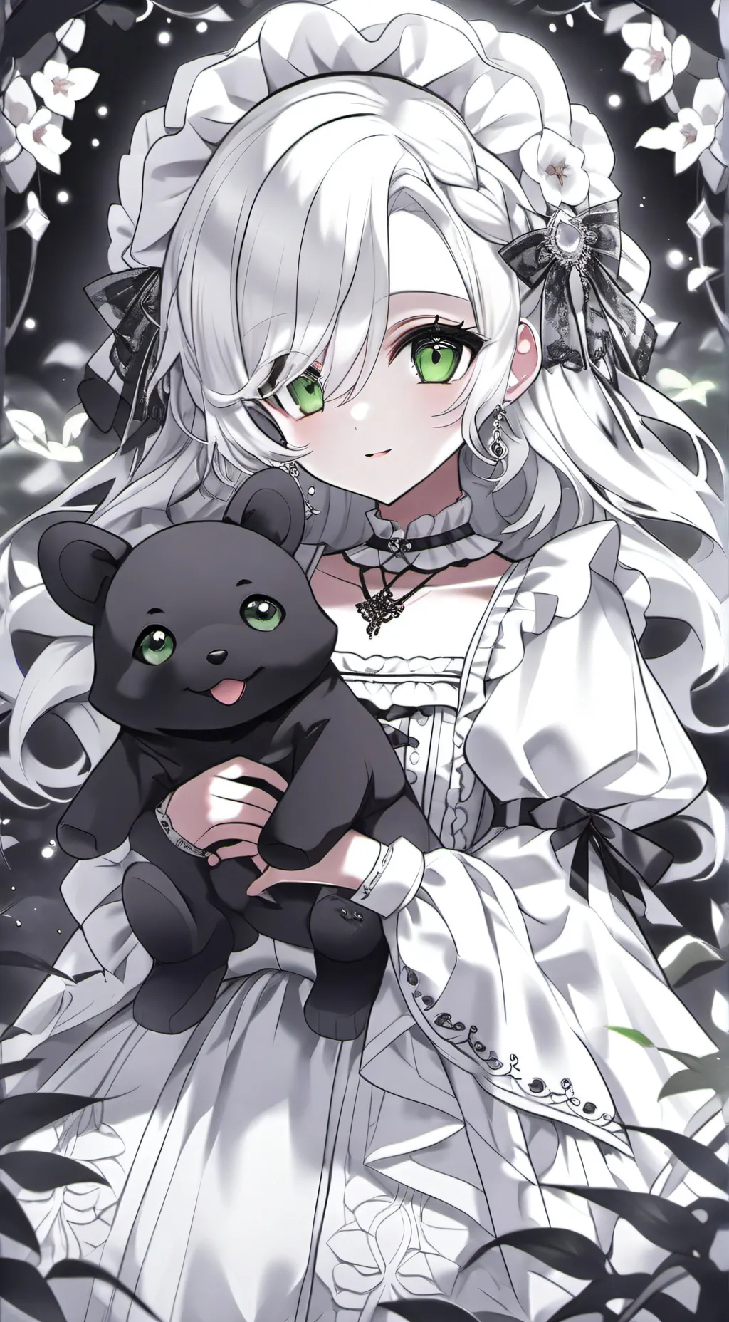 ai character: Snowy background