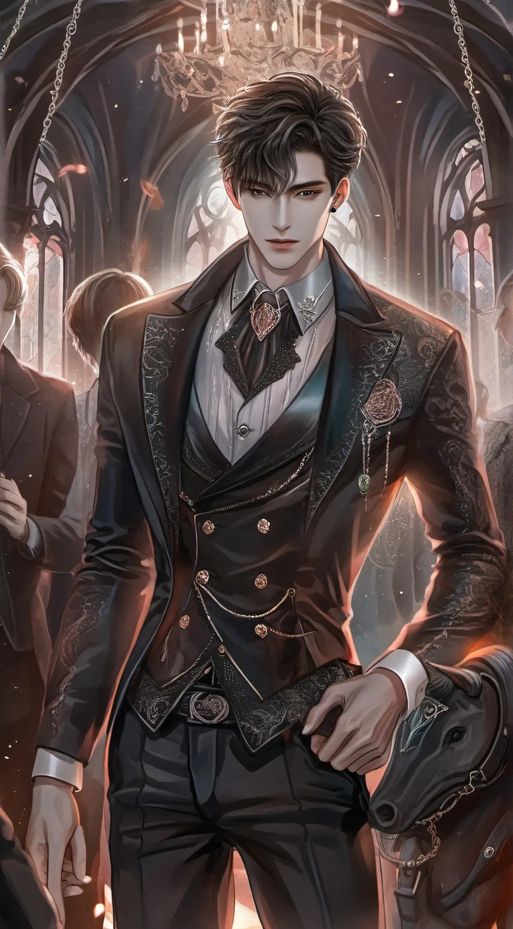 ai character: Couple party background