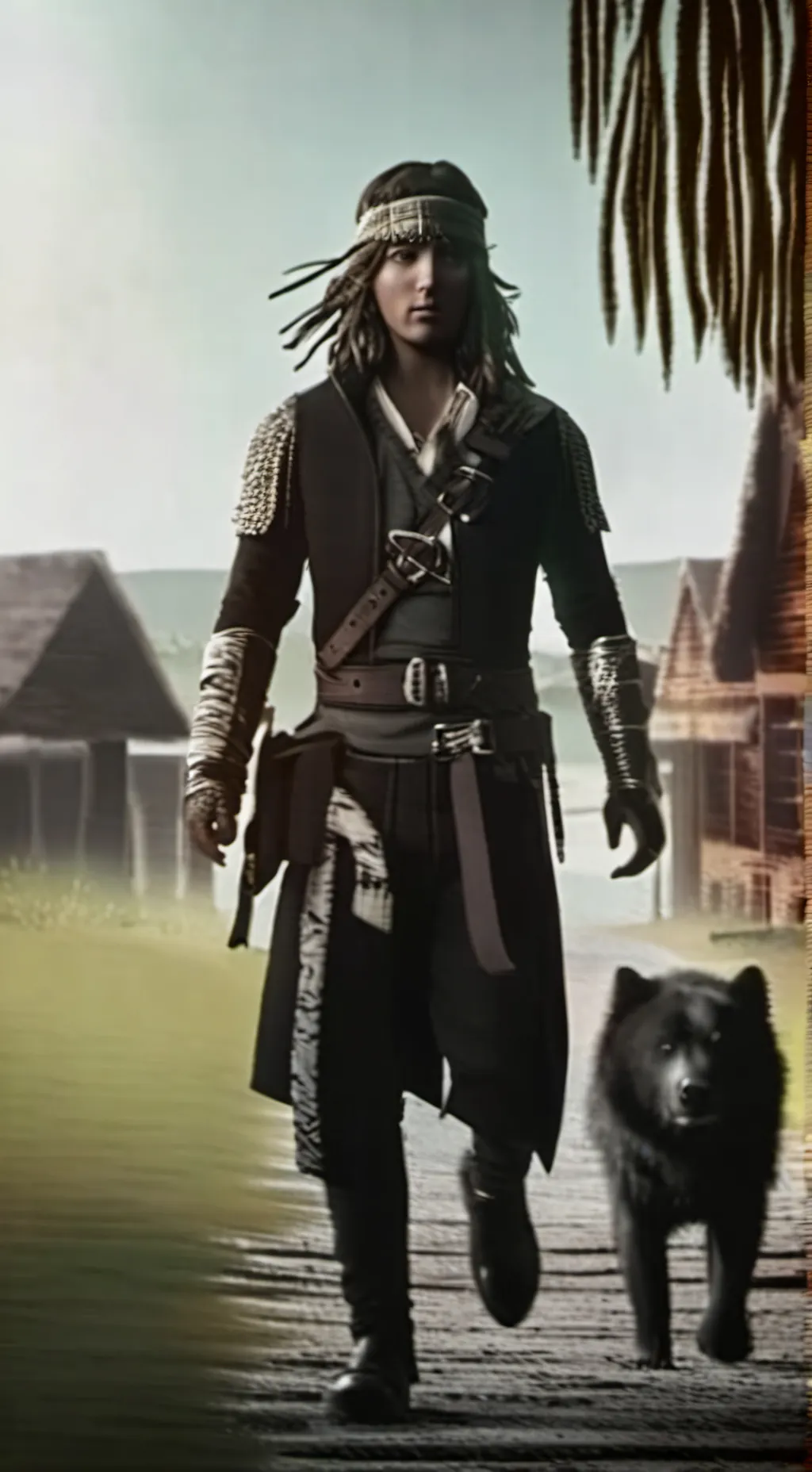 ai character: Jack Sparrow  background