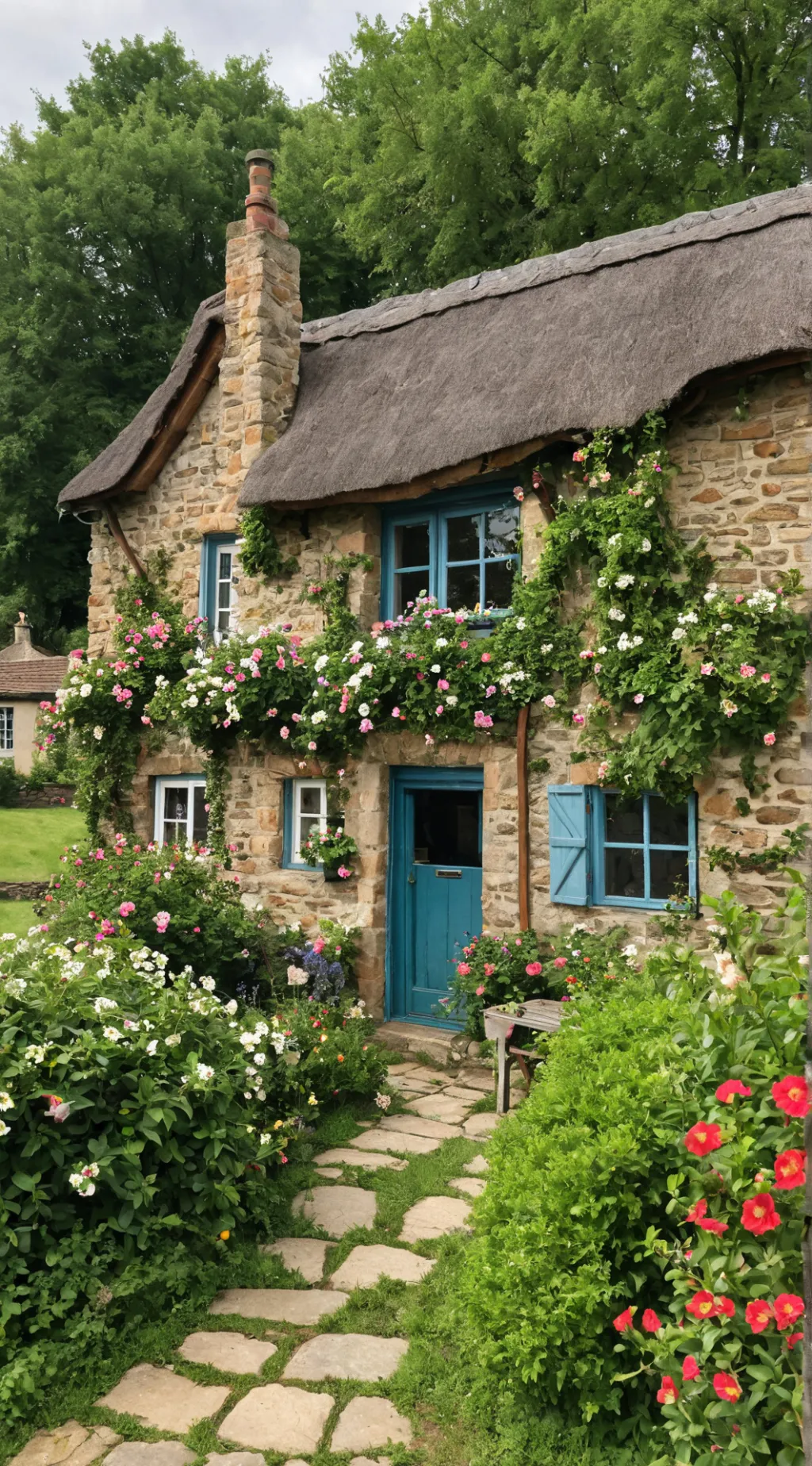 ai character: Village life sim background