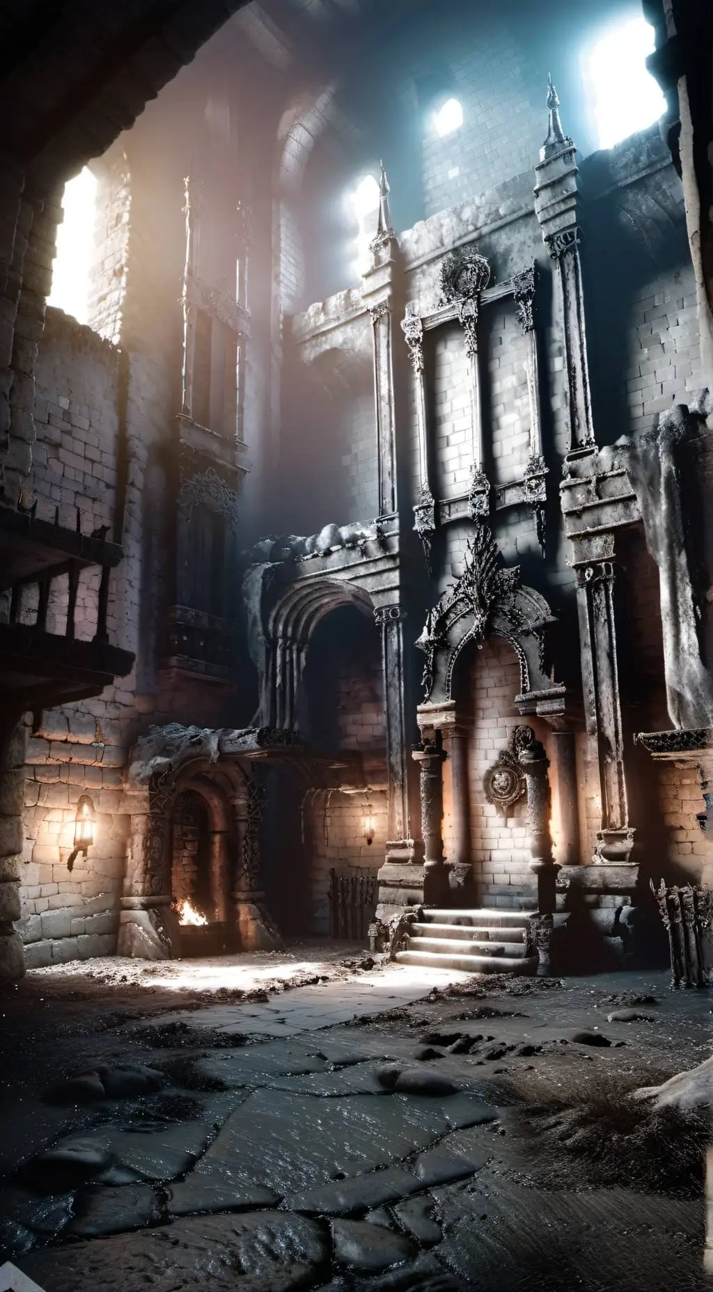 ai character: Dungeon background