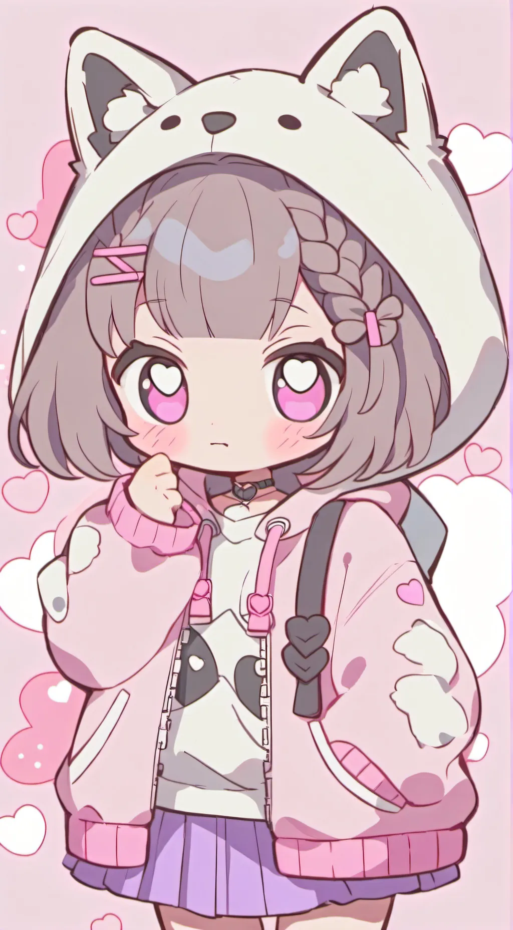 ai character: bs New years party background