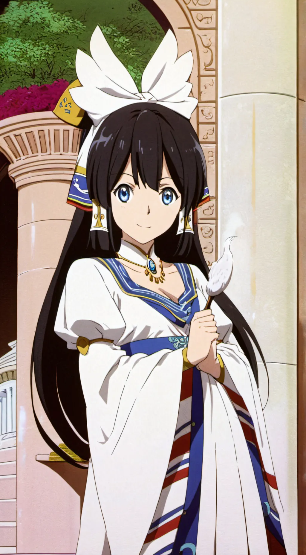 ai character: Goddess Hestia  background