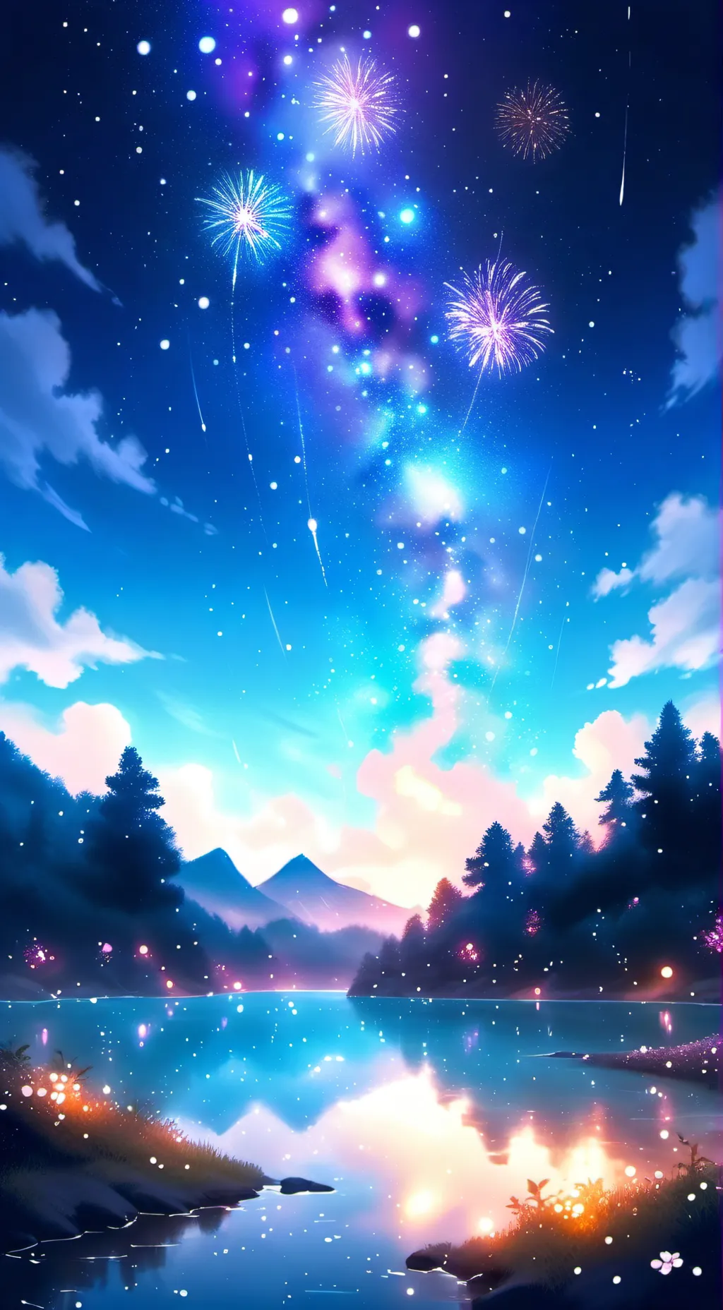 ai character: 🥳HAPPY NEW YEAR❤️ background