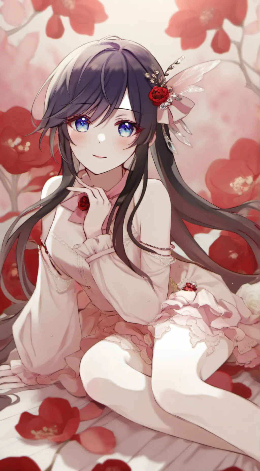 ai character: Laya,solo amiga  background