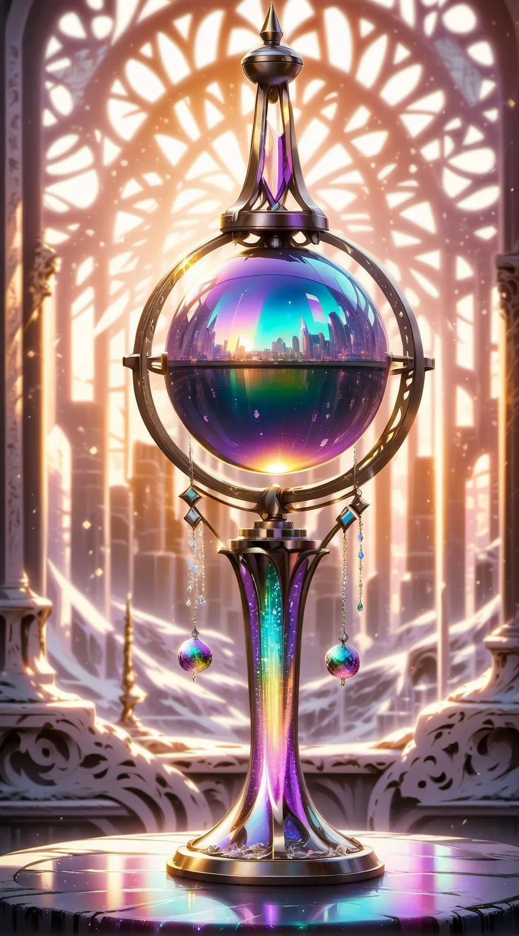 ai character: new years background
