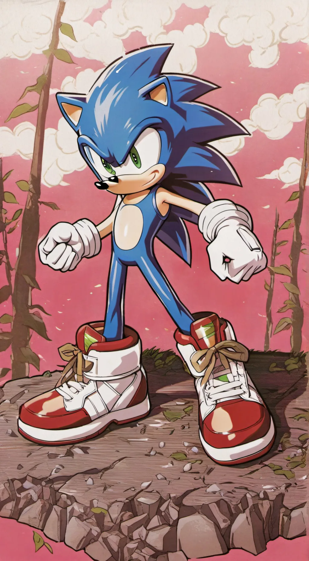 ai character: Sonic background