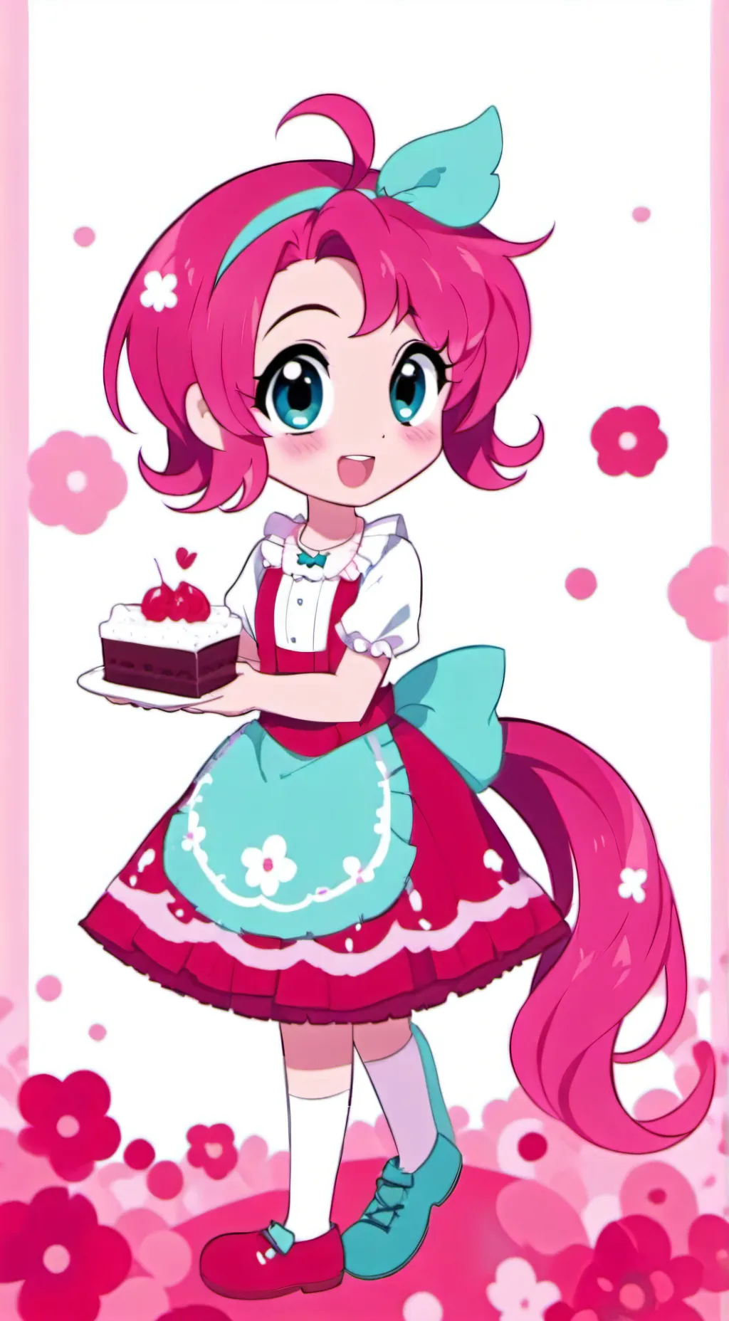 ai character: 🌸pinki pie🩷 background