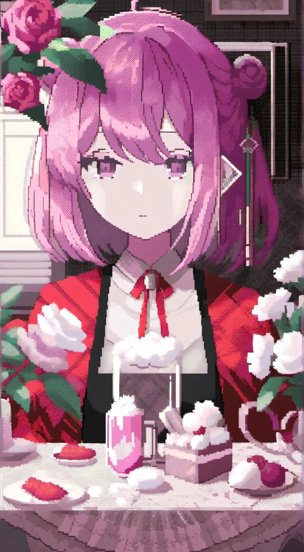 ai character: MHA new years background