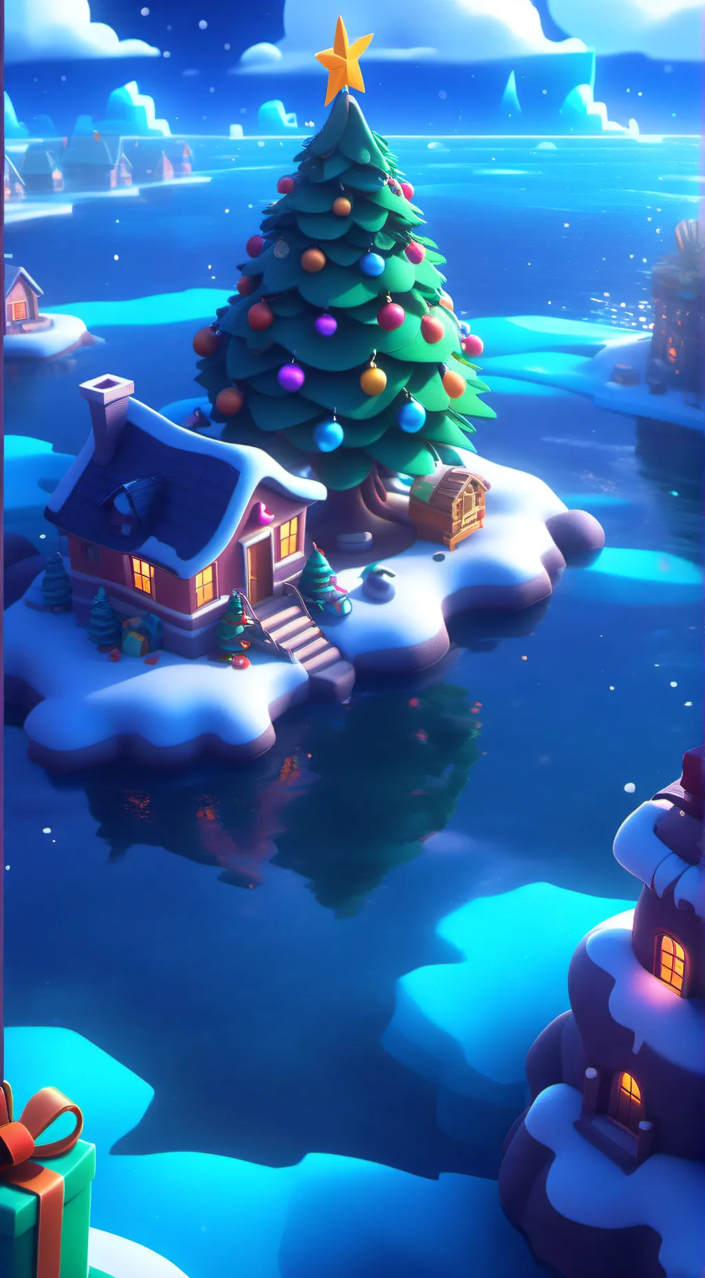 ai character: FPE Christmas/2025 background