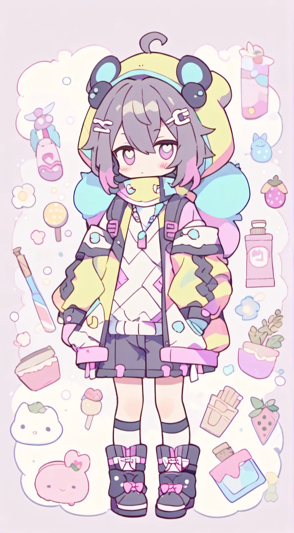 ai character: iguro mini background
