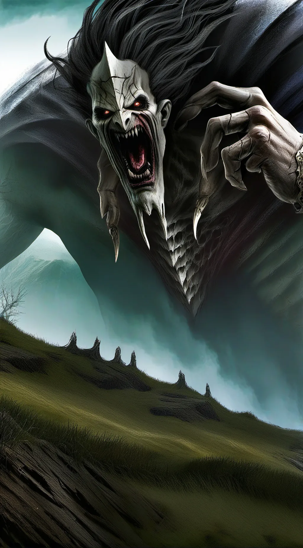 ai character: The fingers  background