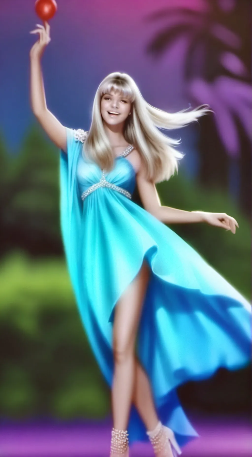 ai character: Tiffany Burton  background