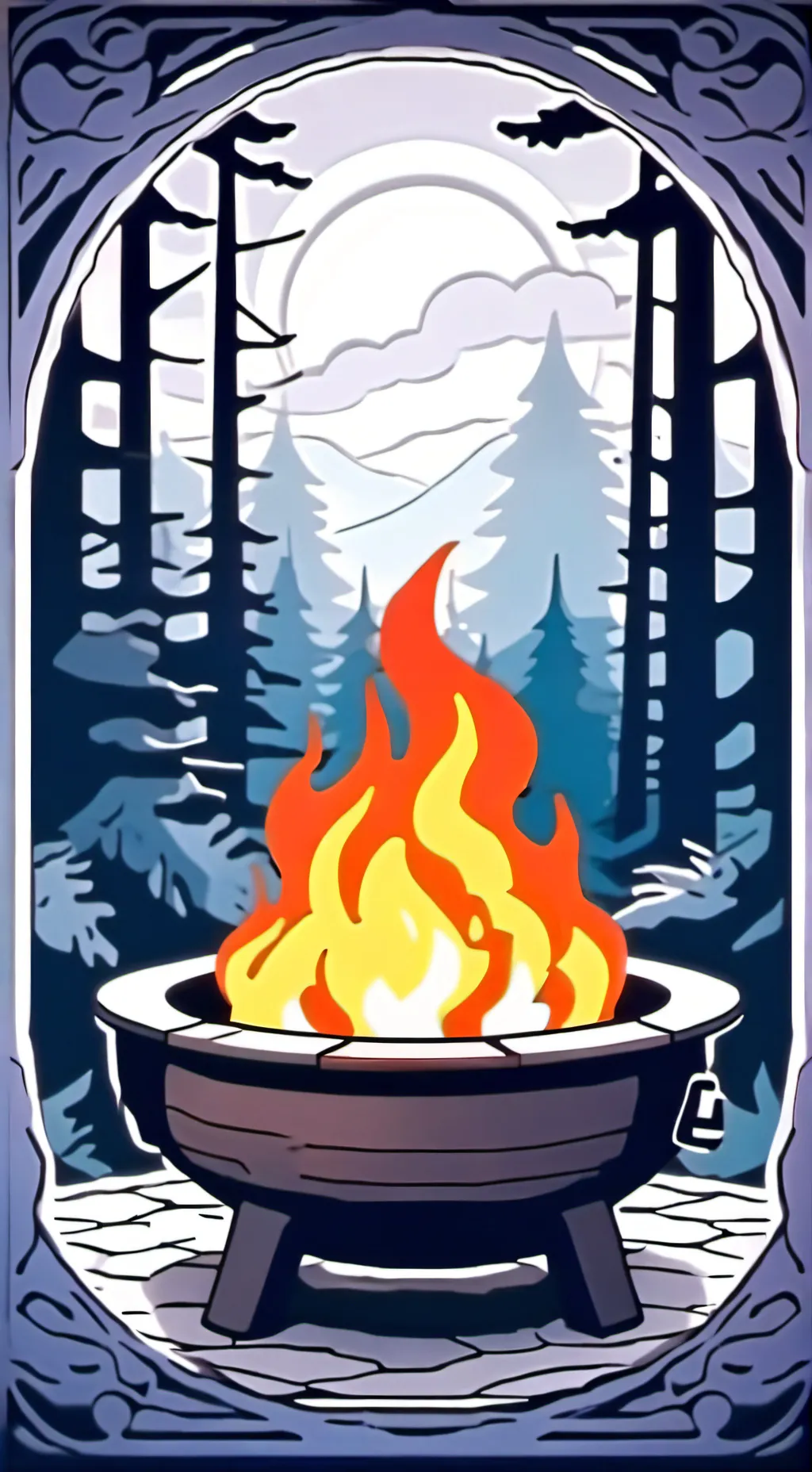 ai character: Firey (Bfdi) background