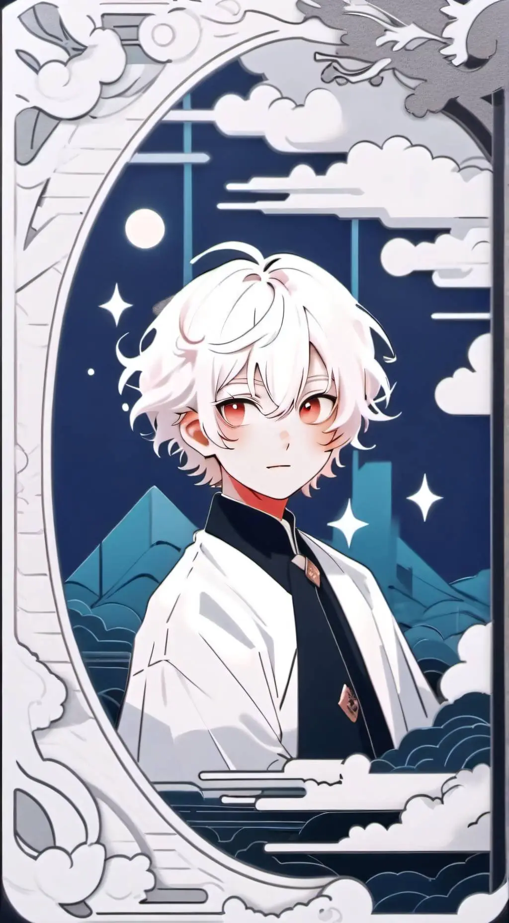 ai character: 🤍dan💙 background