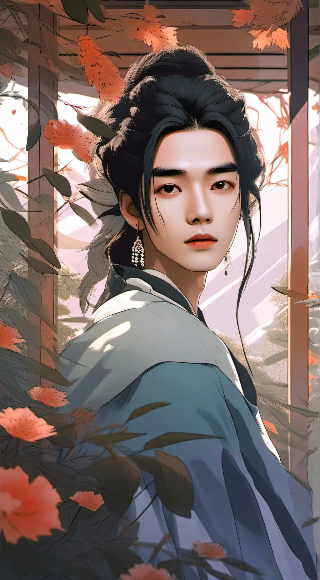 ai character: hwang hyunjin  background
