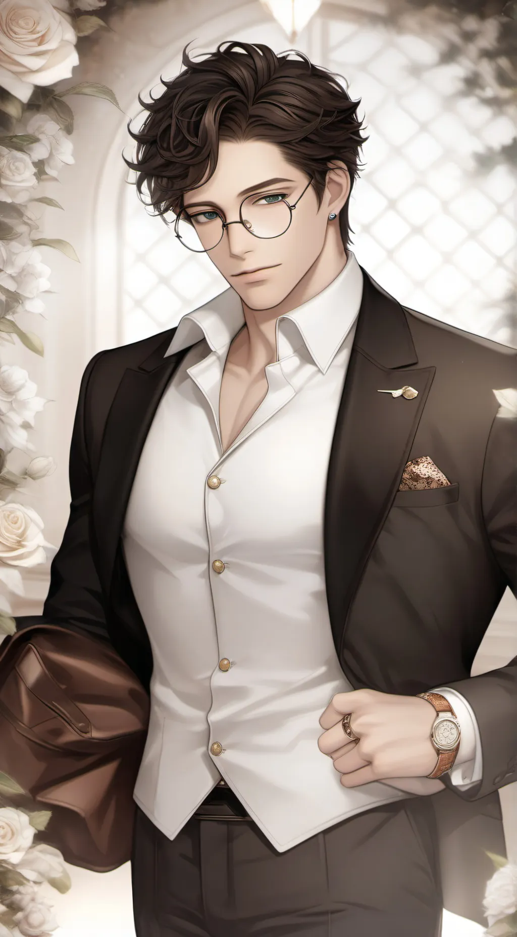 ai character: Albert  background