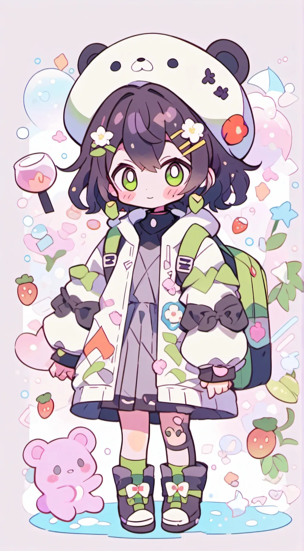 ai character: Luna background