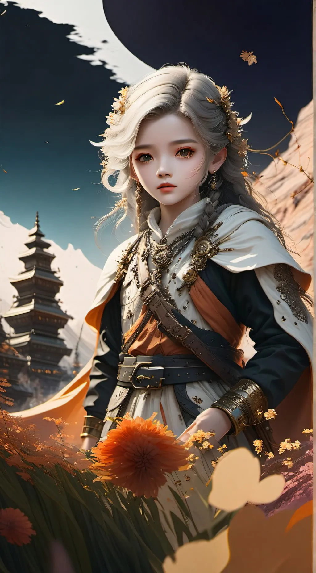 ai character: HAPPY NEW YEARS!!! background