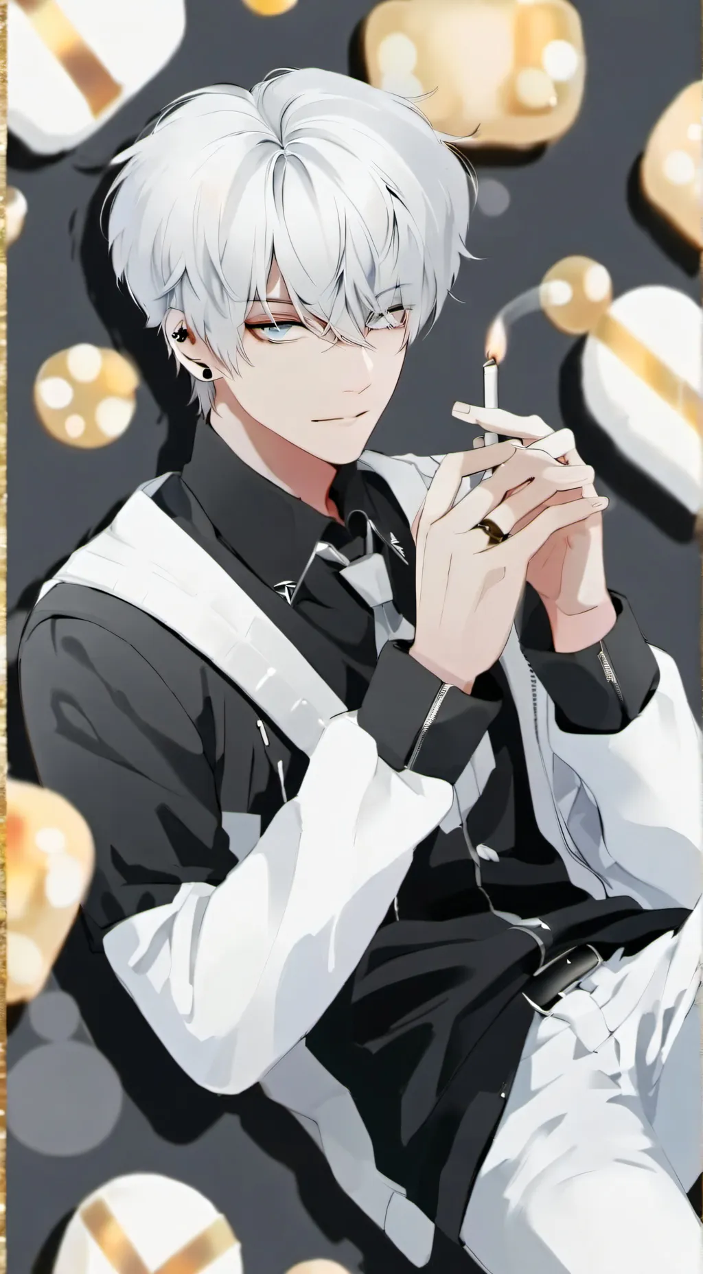 ai character: ꧁ яση꧂ background