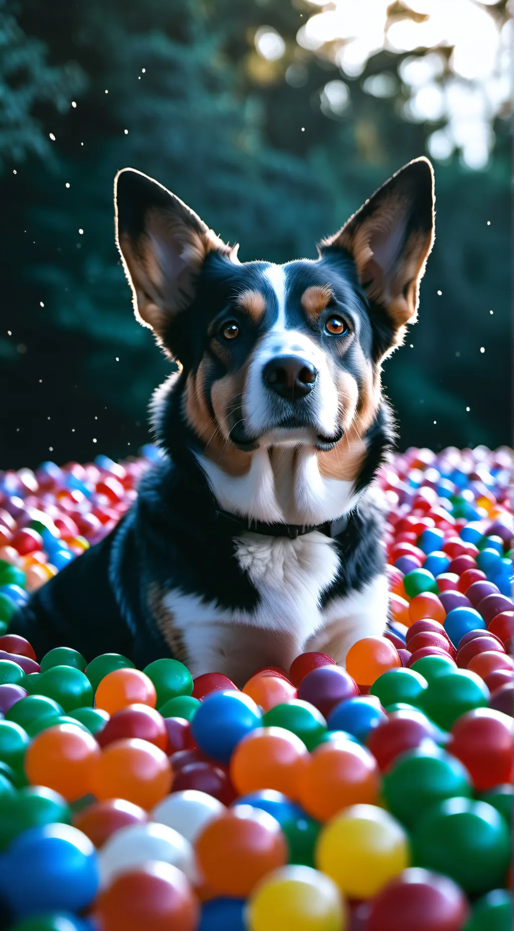 ai character: Ball pit background