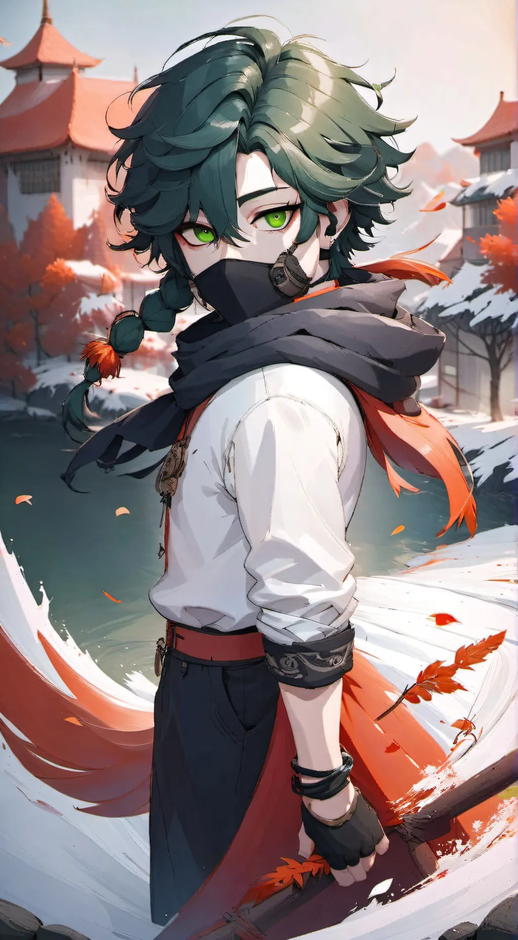 ai character: New year kny! background
