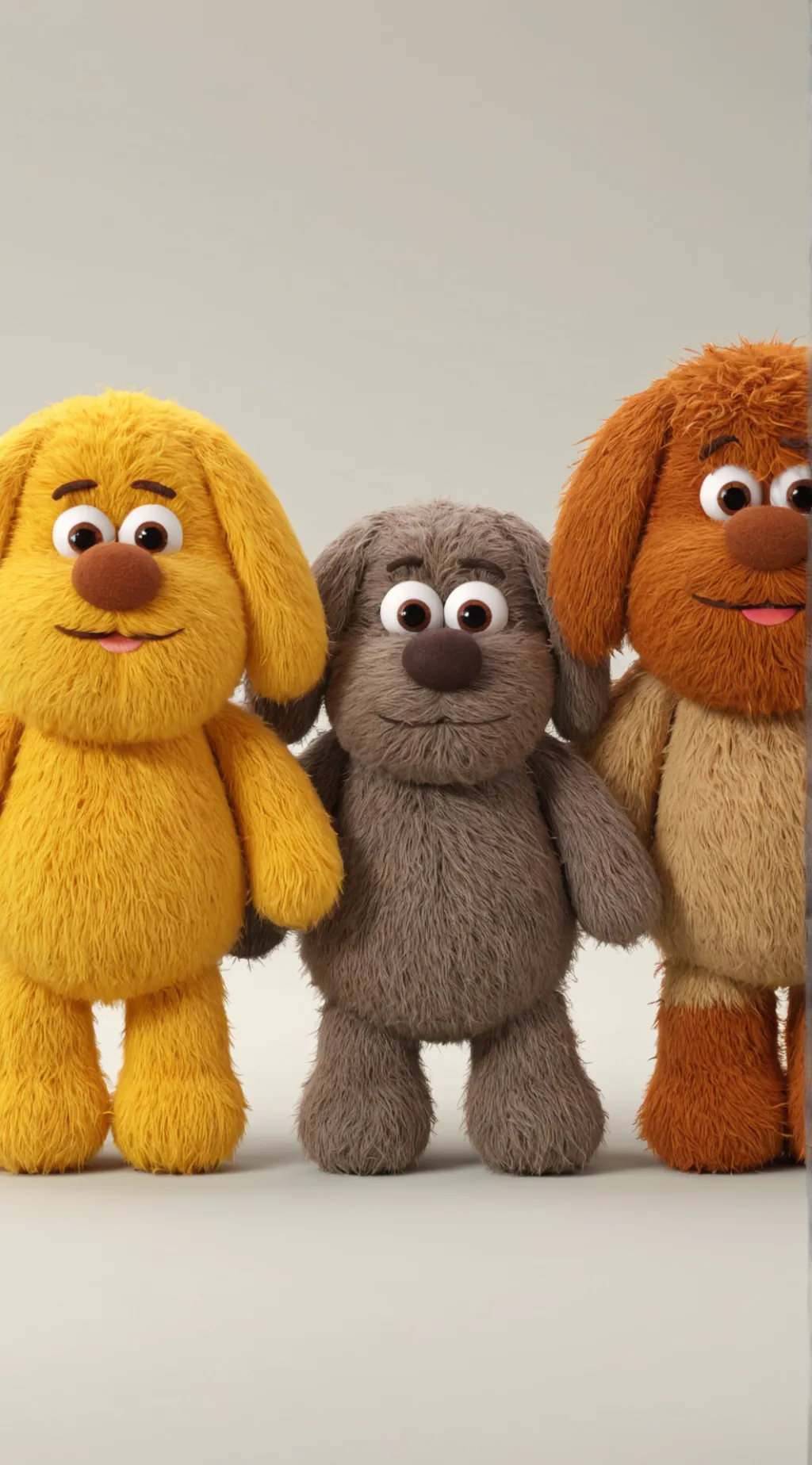 ai character: Three dogs background