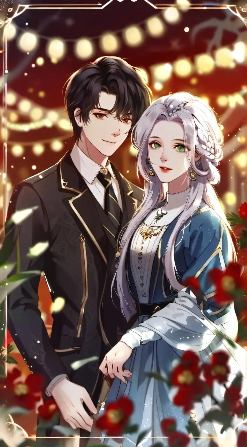 ai character: john and Anna  background