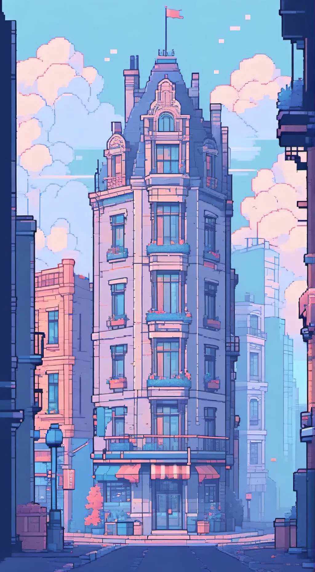 ai character: DW meets ??? background