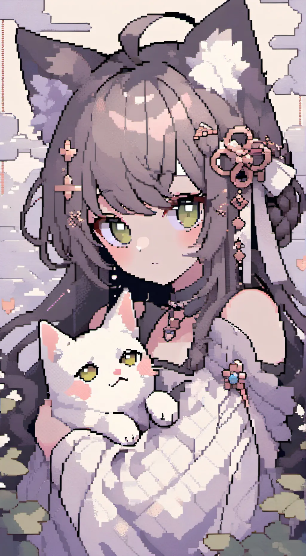 ai character: You as a Neko girl background