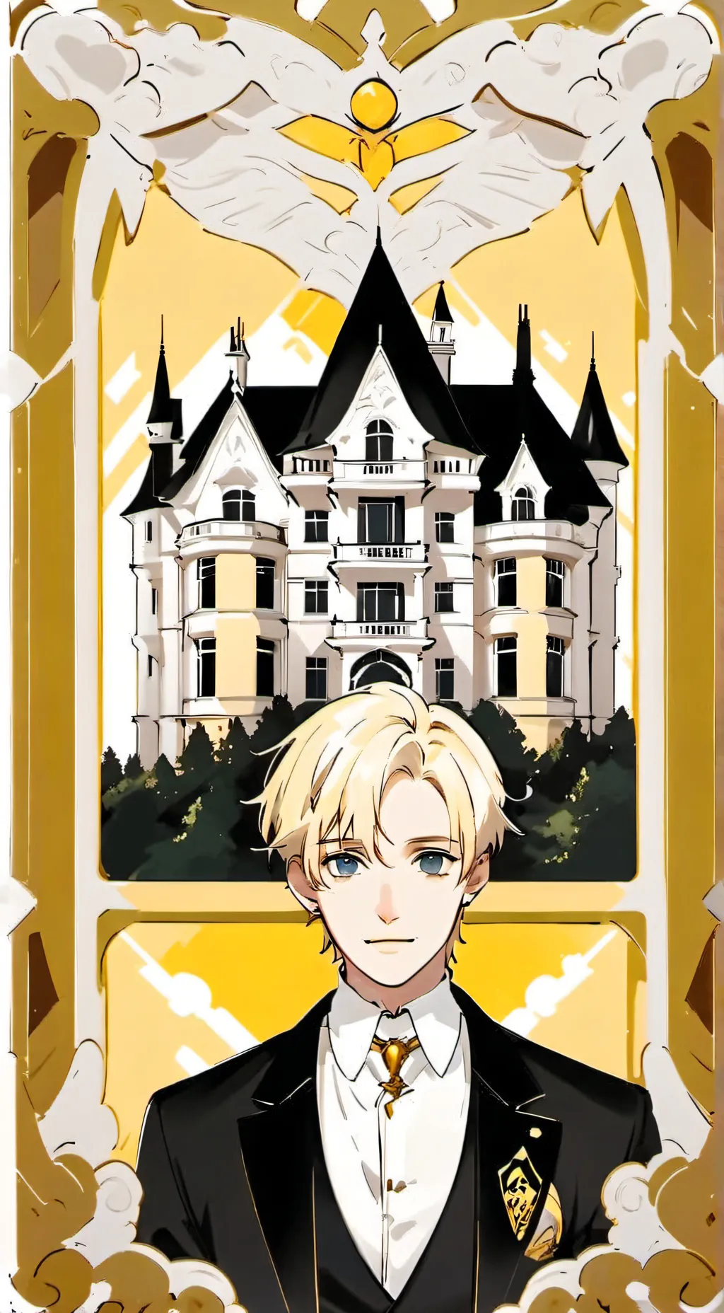 ai character: yn potter & draco  background