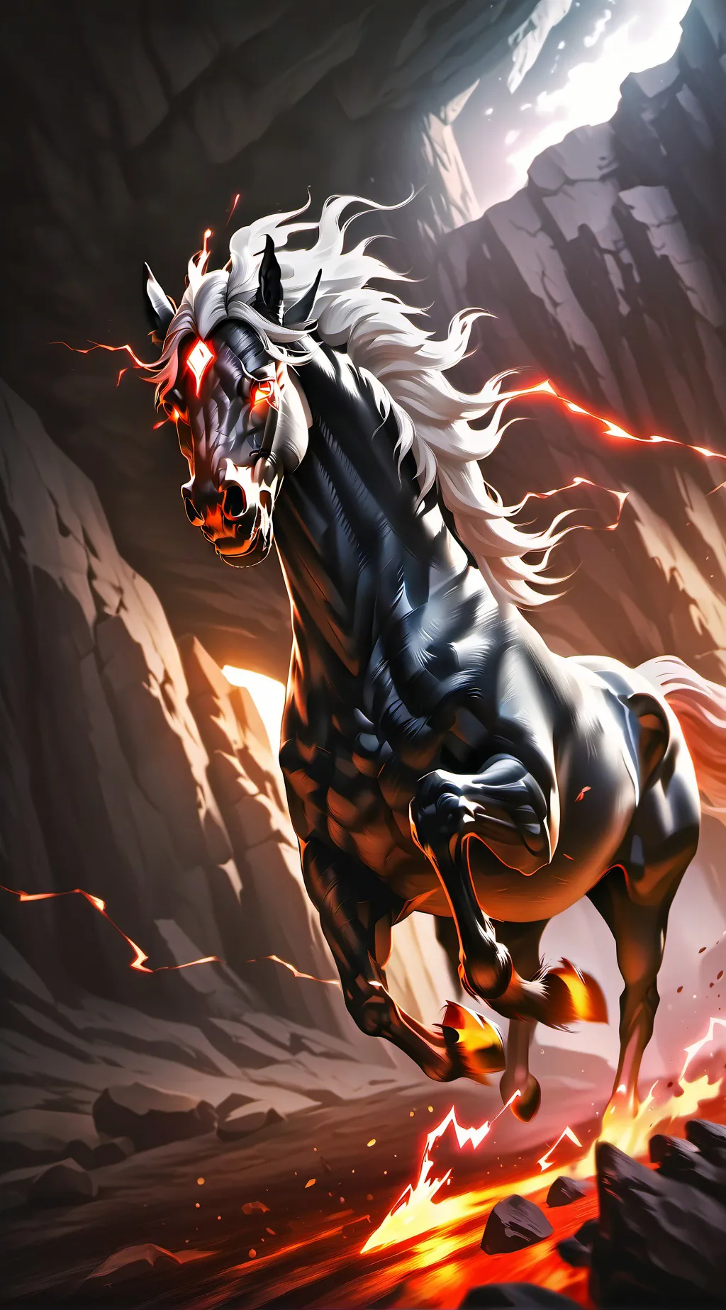 ai character: Dämonenpferd background