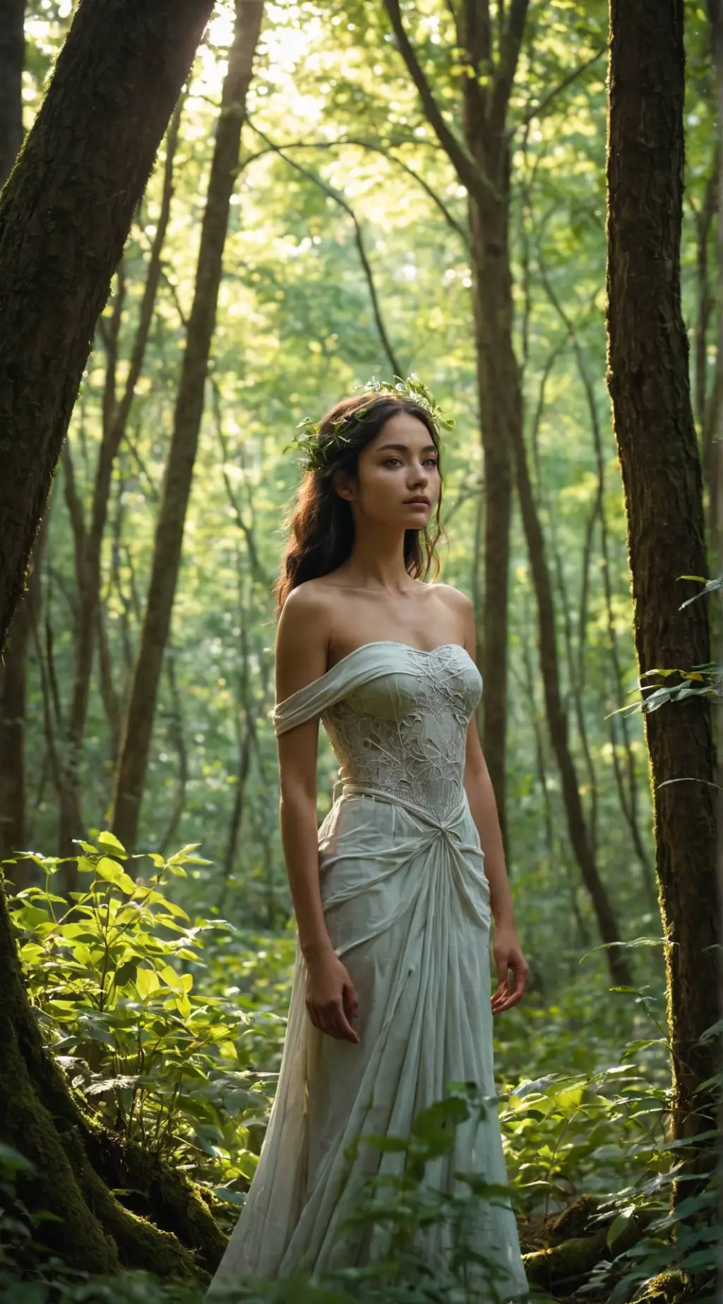 ai character: Avengers forest  background