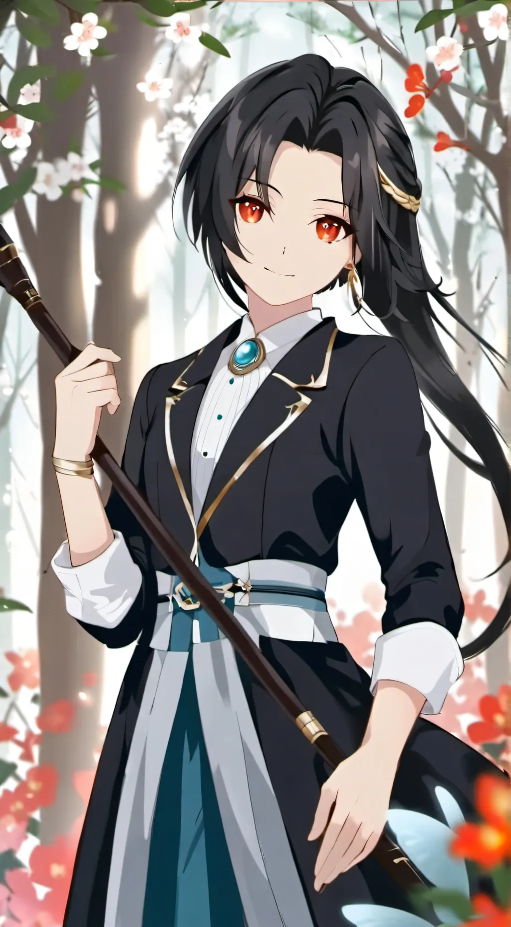 ai character: Girls are stronger background