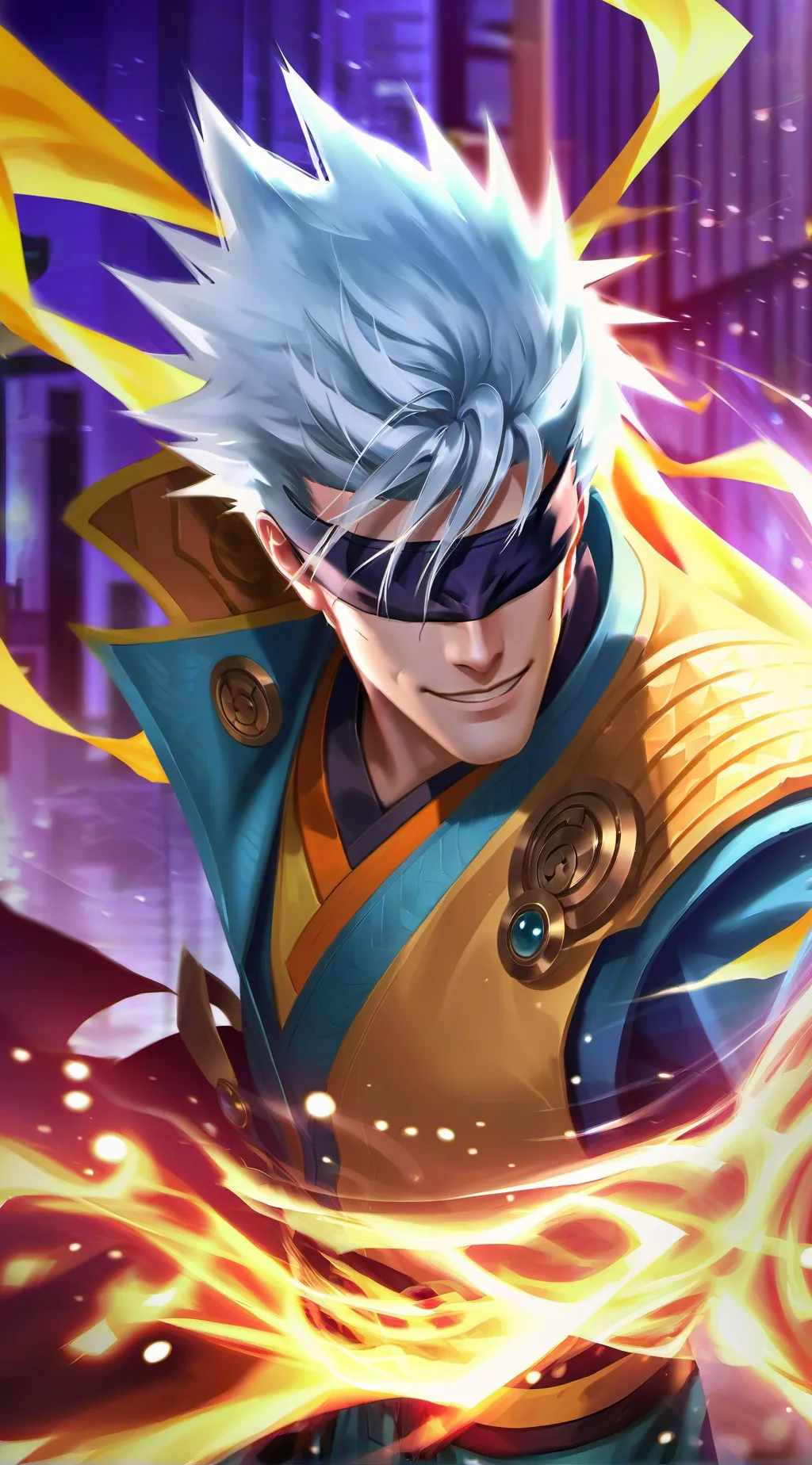 ai character: Gojo Satoru background