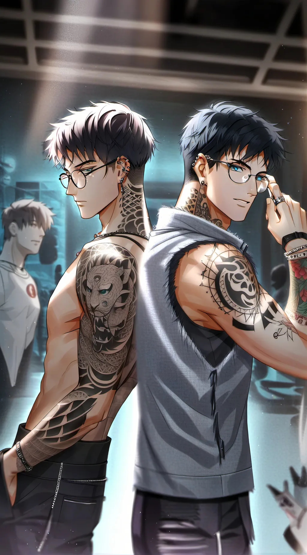 ai character: Asher & Ash background