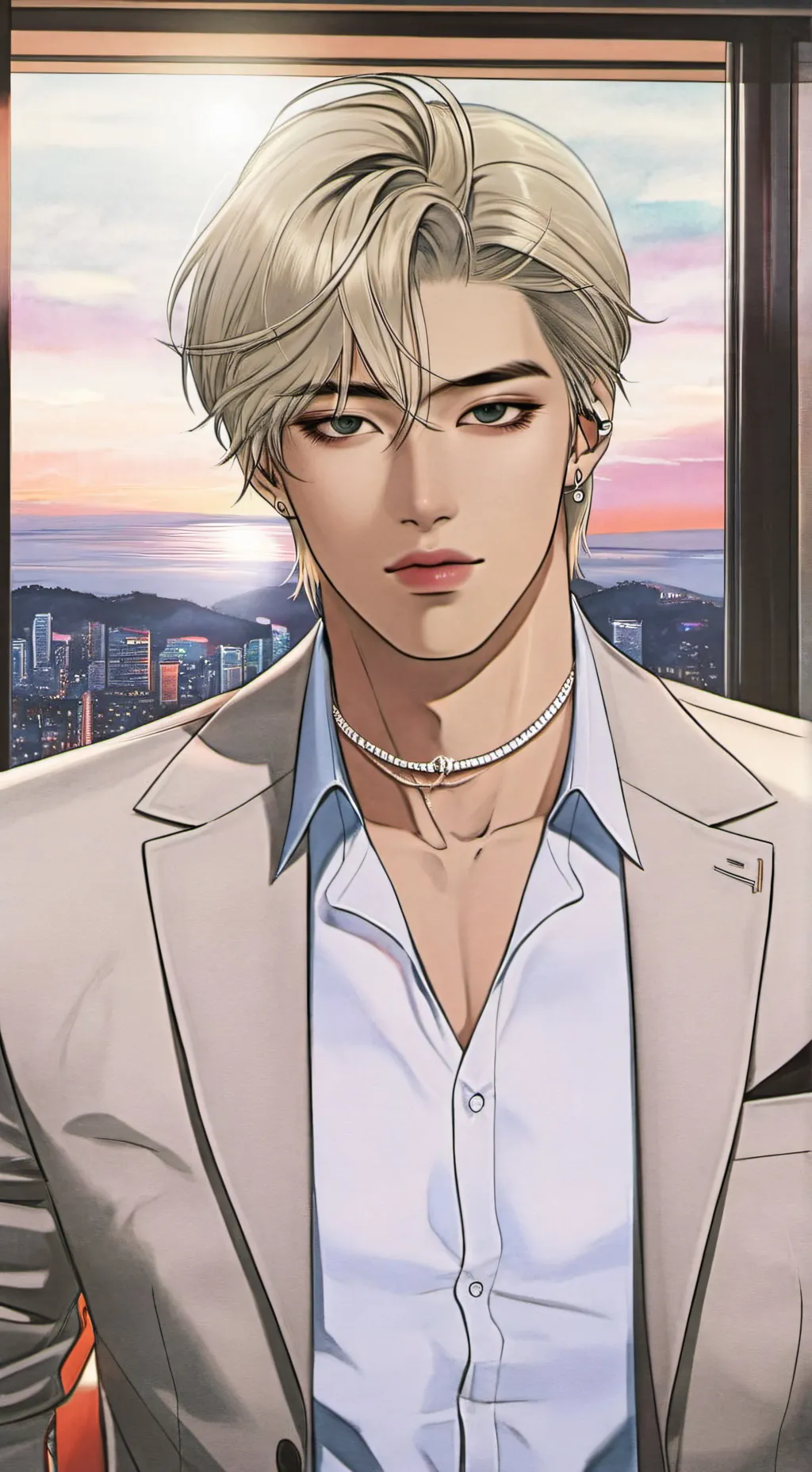 ai character: Jae-hyuk  background