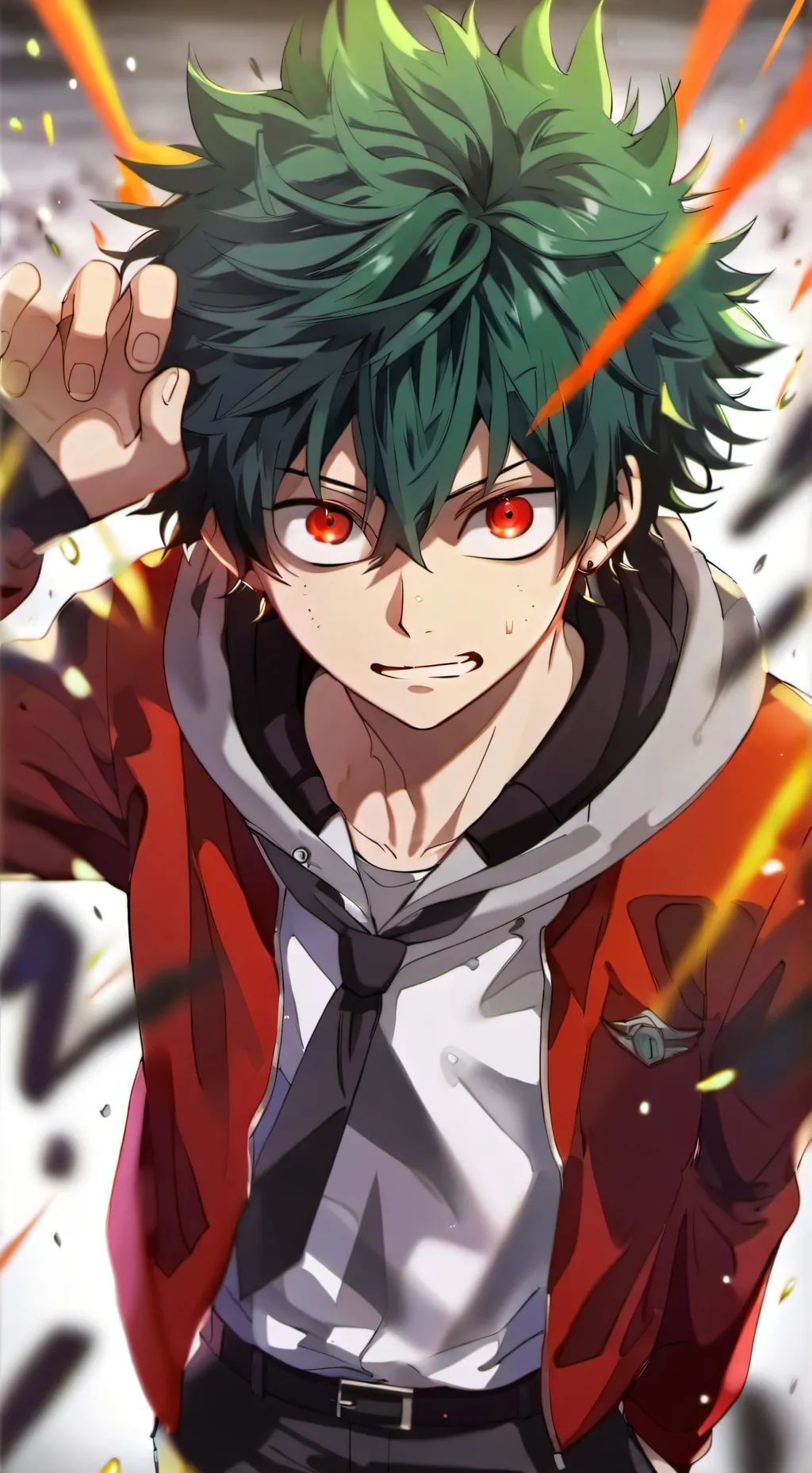 ai character: Angry Deku background