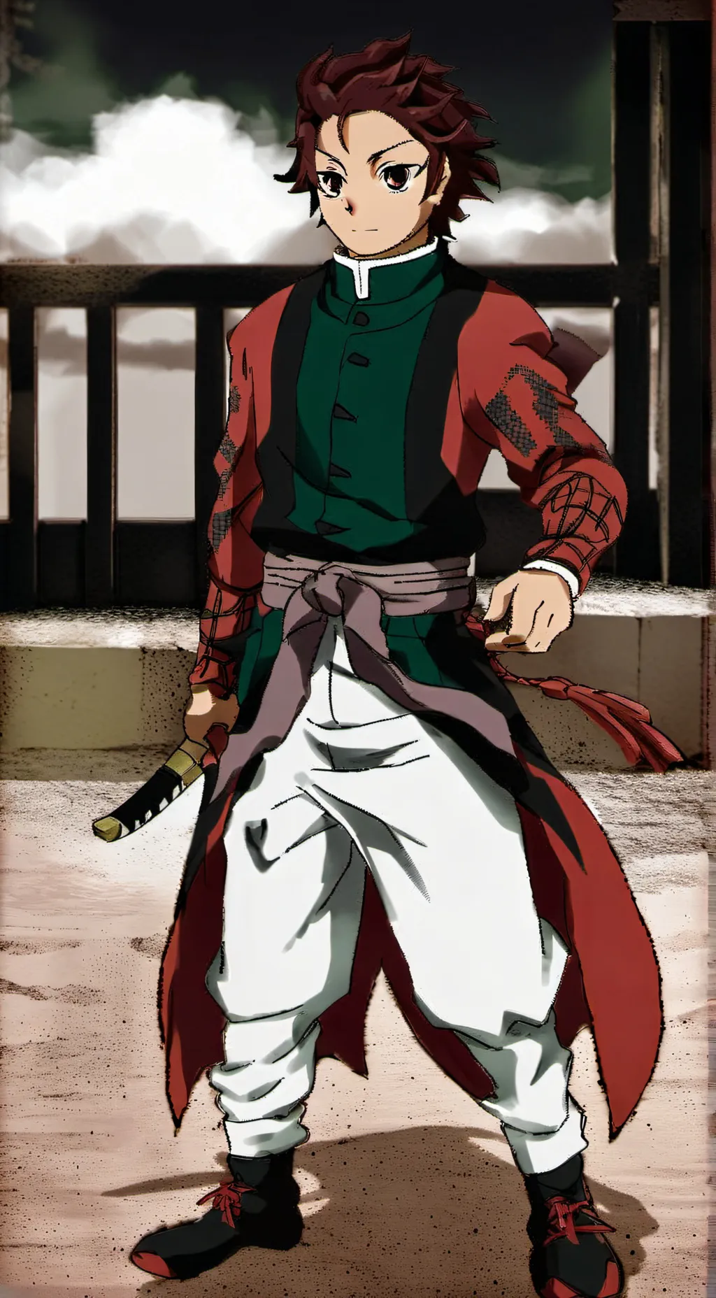 ai character: tanjiro background