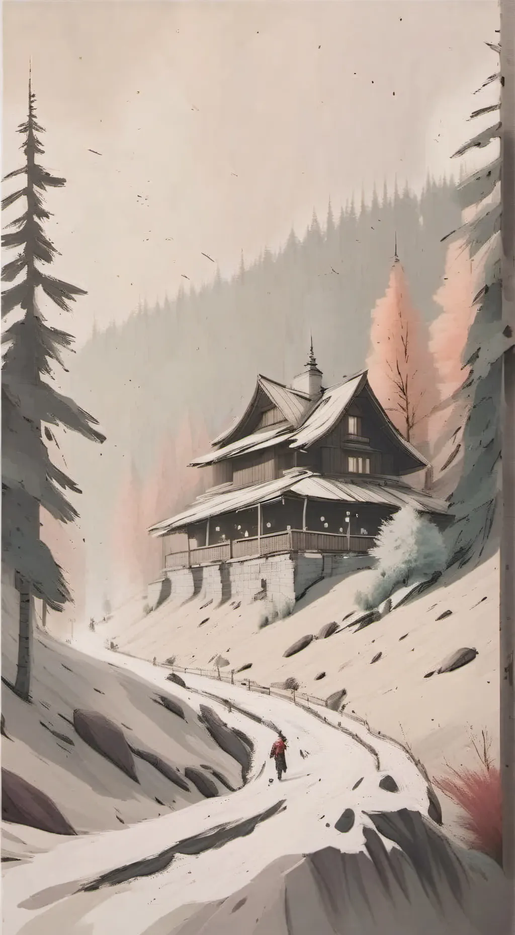 ai character: Dw but shelly dies background