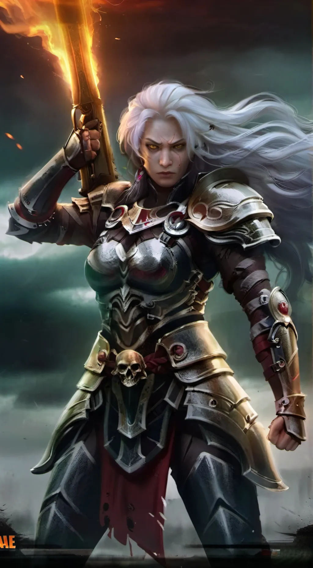 ai character: Aurora background