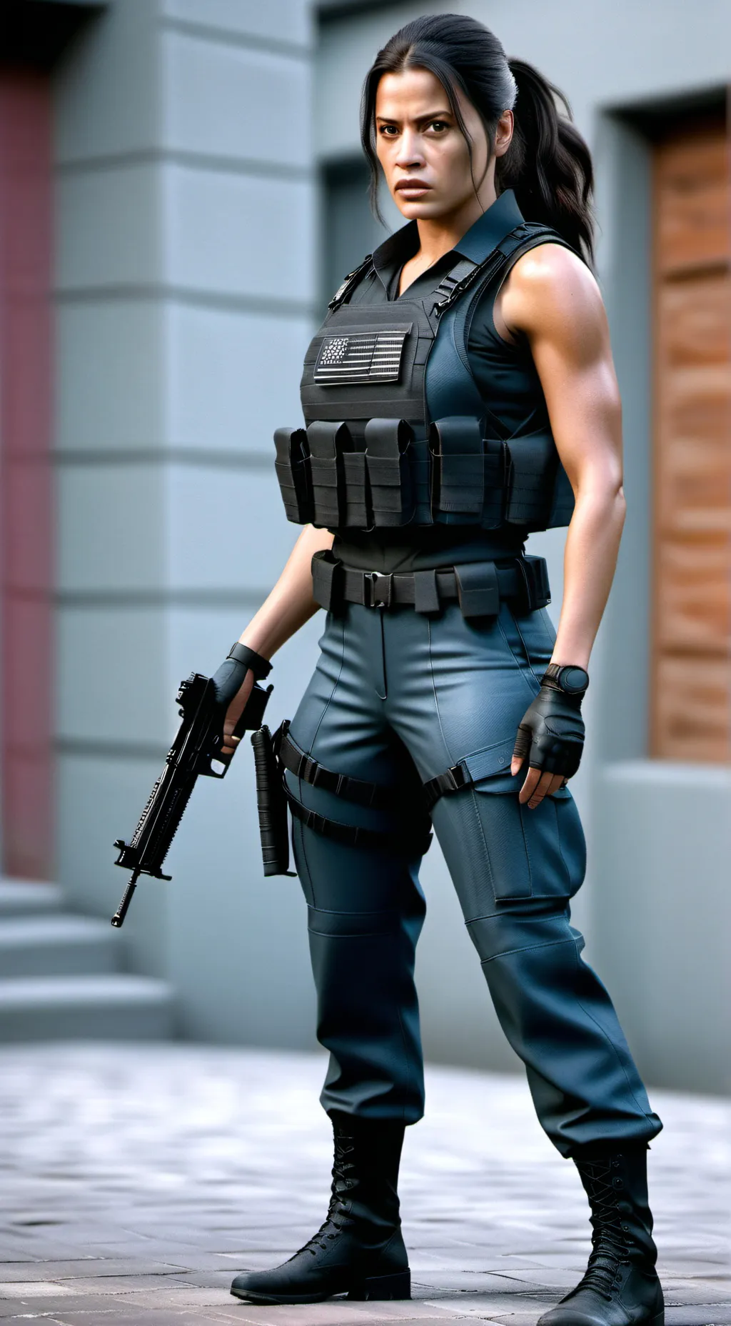 ai character: Rain Ocampo background