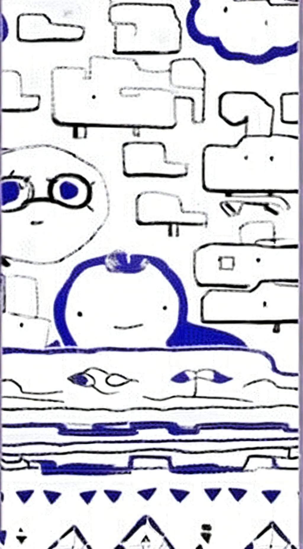 ai character: Paper Guy background